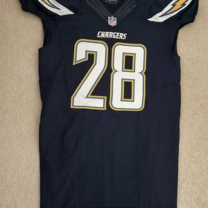 San Diego Chargers Melvin Gordon Game Worn Used Issued Football Jersey Autograph